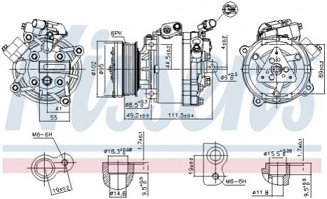 890666 NISSENS Компресор кондиционера