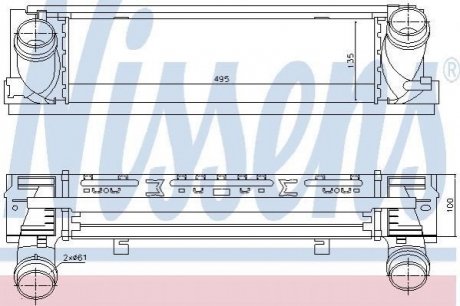 96450 NISSENS Интеркулер BMW 1 F20-F21(11-)125 d(+)[OE 17517618809]