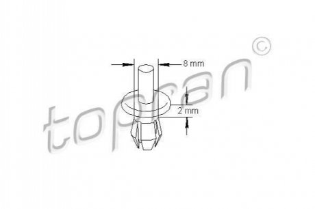 205797 TOPRAN / HANS PRIES Заклепка розпірна