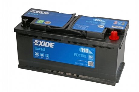 EB1100 EXIDE АКБ 6СТ-110 R+ (пт850) (необслуж)(392х175х190) EXCELL Exide