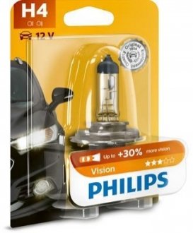 12342PRB1 PHILIPS Лампа розжарювання H4Premium12V 60/55W P43t-38 (вир-во Philips)