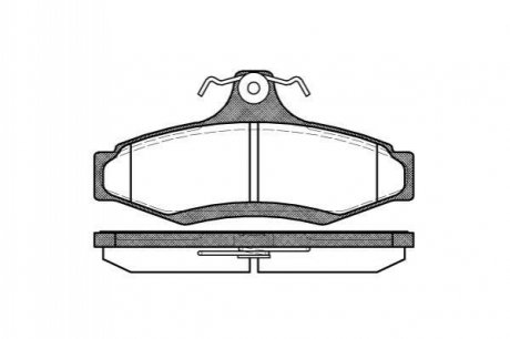 0646.10 REMSA Колодка гальм. диск. CHEVROLET LACETTI задн. (вир-во REMSA)