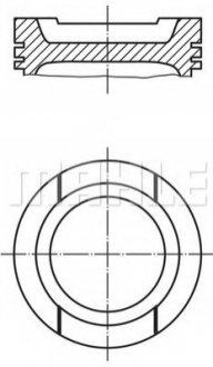 0309202 MAHLE / KNECHT Поршень VAG 83,01 2,0i 00