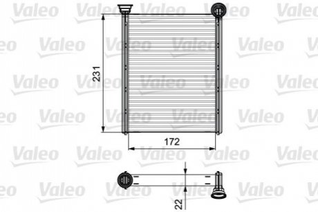 811534 Valeo Радіатор пічки