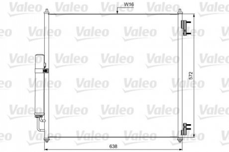 814053 Valeo Радиатор кондиционера