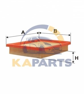 WA6283 WIX FILTERS Фільтр повітря