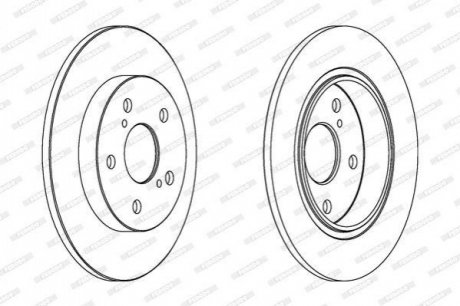 DDF1645C FERODO Гальмівний диск