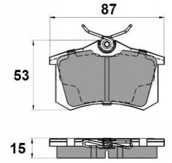 NP2037 NATIONAL Гальмівні колодки зад. Caddy III/IV/Passat/Audi A4/A6 (Lucas)