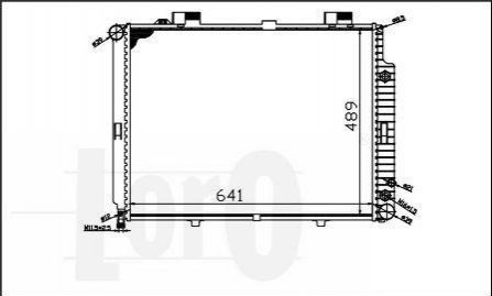 054-017-0045 DEPO Радіатор охолодження двигуна E-CLASS W 210/E 200 DIESEL 95-