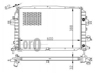 037-017-0088-B DEPO Радиатор охлаждения двигателя ZAFIRA B 1.9CDTi 05-