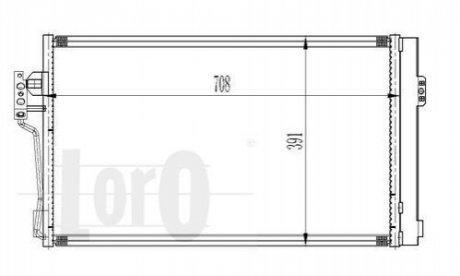 054-016-0006 DEPO Радиатор кондиционера Vito/Viano W639 2.0-3.7 03-