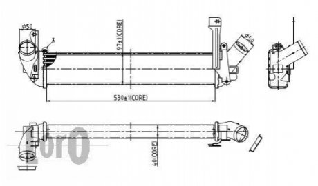 035-018-0001 DEPO Радиатор інтеркулера KUBISTAR/KANGOO 1.5 dCi 03-