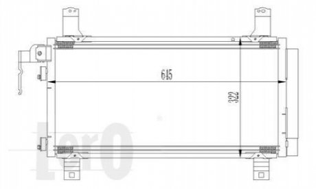 030-016-0007 DEPO Радіатор кондиціонера MZ 6(02-)1.8 i 16V(+)