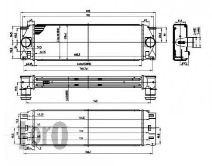 054-018-0009 DEPO Радиатор інтеркулера а Sprinter/Crafter 06-