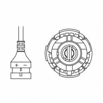 1987301555 BOSCH Лампа светодиодная LED Gigalight P22d (HB4) 12 V 30 W Duobox cool