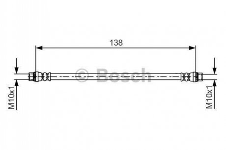 1987481625 BOSCH Гальмівний шланг