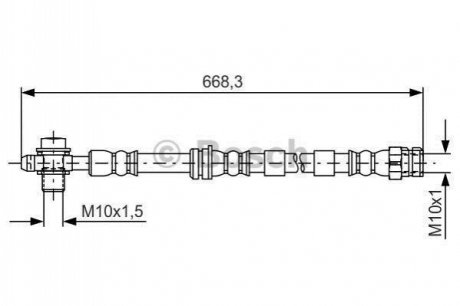 1987481693 BOSCH Шланг тормозной