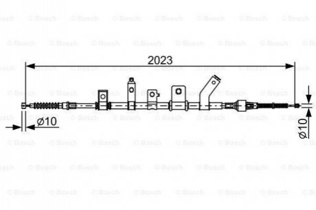 1987482515 BOSCH Гальмівний трос