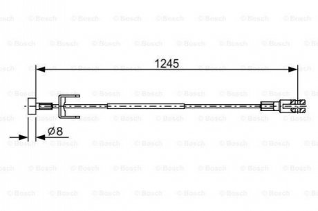 1987482633 BOSCH Гальмівний трос