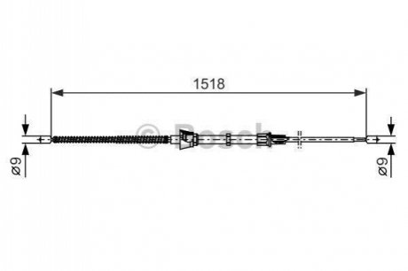 1987482375 BOSCH Гальмівний трос