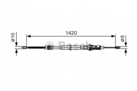 1987482013 BOSCH Гальмівний трос