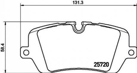 8DB355020-361 HELLA Гальмівні колодки зад.Range Rover IV,Sport 12-