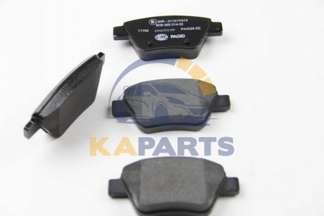 8DB355014021 HELLA Колодки гальмівні дискові комплект; задн.