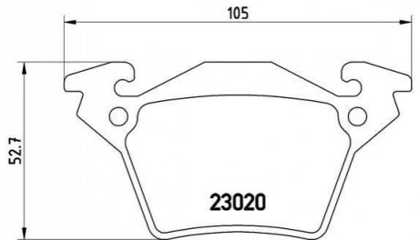 P50 032 BREMBO Гальмівні колодки дискові