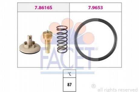 78616 FACET Термостат Skoda Roomster 1.2 (07-15) (7.8616) FACET