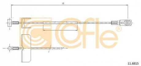 11.6815 COFLE Трос ручника
