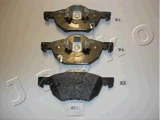 50452 JAPKO Колодки тормозные дисковые Honda Accord vii 2.0 (03-08),Honda Accord vii 2.0 (03