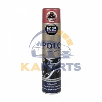 K406WI K2 Поліроль для торпедо "вишня" / K2 PERFECT POLO COCKPIT SPRAY 600ML CHERRY