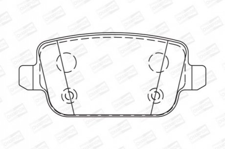 573263CH CHAMPION Колодки тормозные дисковые задние FORD FOCUS II (DA_) (573263CH) CHAMPION