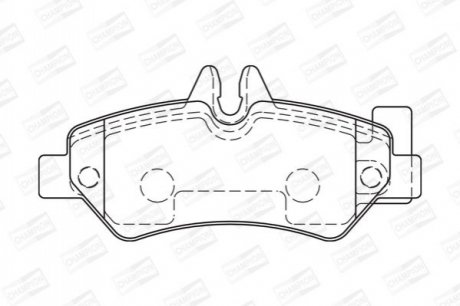 573729CH CHAMPION Колодки тормозные дисковые задние Sprinter / VW Crafter 3T (06-) (573729CH) CHAM