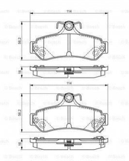 0986495173 BOSCH 0986495173 BOSCH Гальмівні колодки до дисків