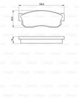 0986469580 BOSCH Колодки тормозные