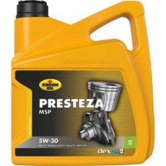 35137 KROON OIL Олива моторна PRESTEZA MSP 5W-30 4л