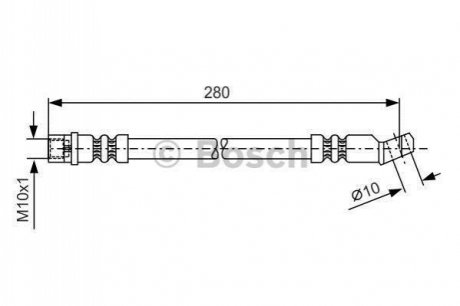1987481014 BOSCH Шланг гальмівний