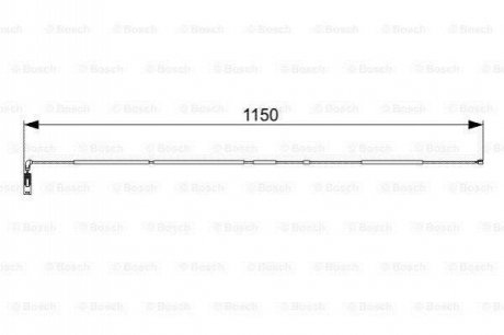 Датчик ЗНОШУВАННЯ ДИСК.КОЛ.ЗАД 1 987 473 004