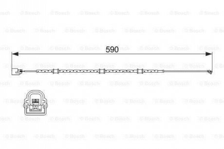 1 987 474 513 BOSCH Датчик зносу гальмівних колодок