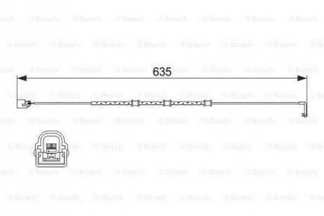 1 987 474 515 BOSCH Датчик зносу гальмівних колодок