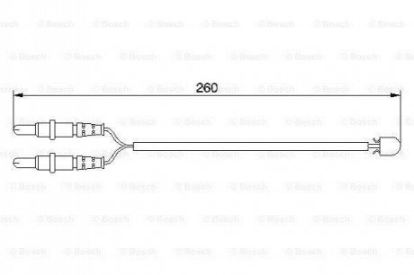 1 987 474 975 BOSCH Датчик зносу гальмівних колодок