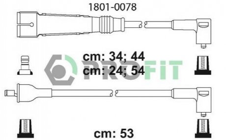 1801-0078 PROFIT Комплект кабелів високовольтних