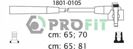 1801-0105 PROFIT Комплект кабелів високовольтних