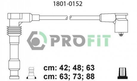 1801-0152 PROFIT Комплект кабелів високовольтних