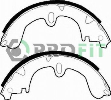 5001-0208 PROFIT Колодки гальмівні барабанні