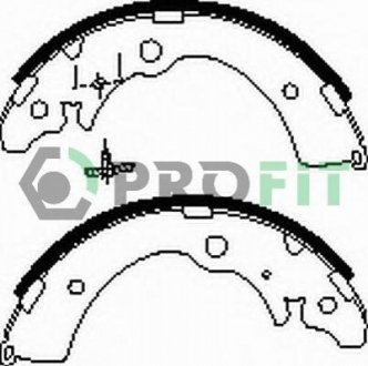 5001-0318 PROFIT Колодки гальмівні барабанні