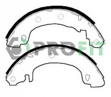 5001-0544 PROFIT Колодки гальмівні барабанні