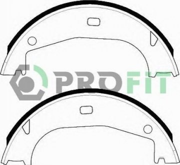 5001-0546 PROFIT Колодки гальмівні барабанні