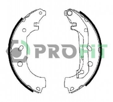 5001-0648 PROFIT Колодки гальмівні барабанні
